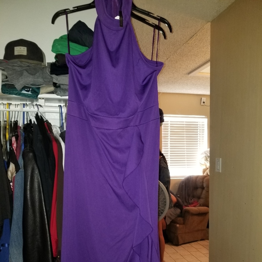 Purple dress brand is woo sea plus size